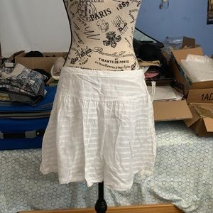 Old Navy White-Striped Skirt